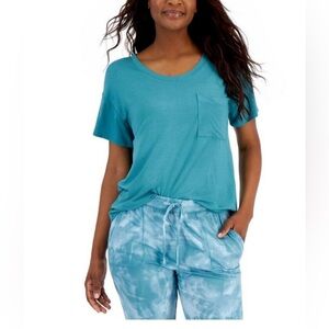 NWT Alfani Super Soft Scoop-Neck Pajama top